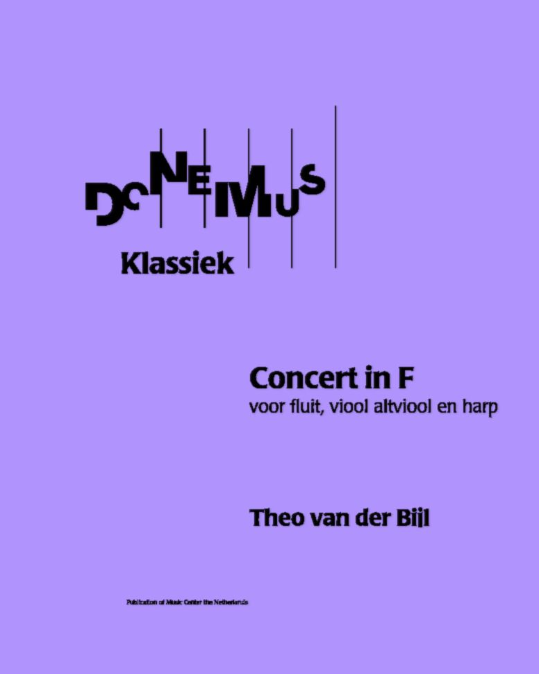 Concerto in F — Theo van der Bijl