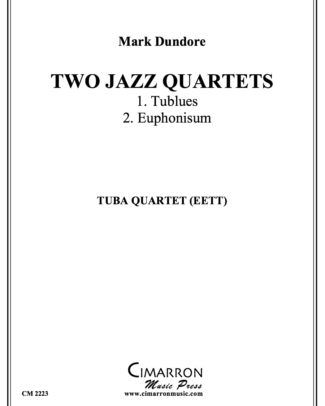 Two Jazz Quartets — Mark Dundore