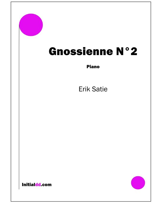 Gnossienne No. 2 — 萨蒂