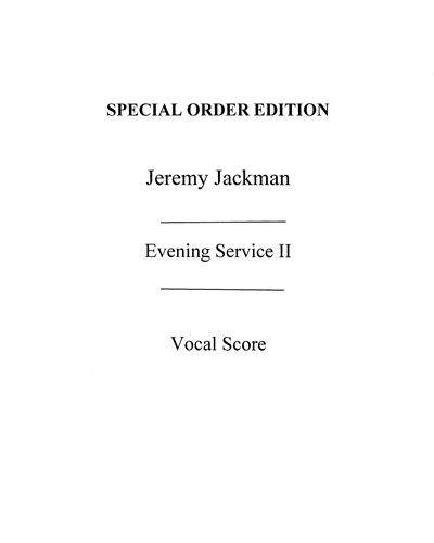Evening Service No. 2 — Jeremy Jackman