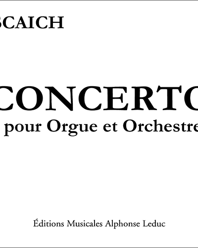 Organ Concerto No. 1 — Thierry Escaich