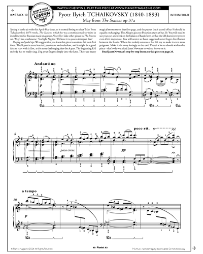 May (from 'The Seasons Op. 37a') — 柴可夫斯基