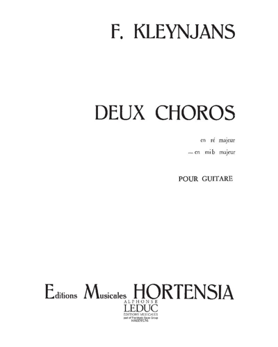 Choro in E-flat major (Extract from 'Deux choros') — Francis Kleynjans