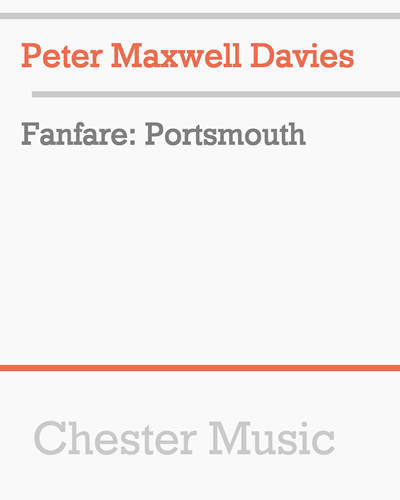 Fanfare: Portsmouth — 马克斯韦尔·戴维斯
