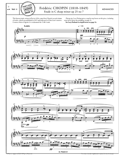 Etude in C-sharp minor, op. 25 No. 7 — 肖邦
