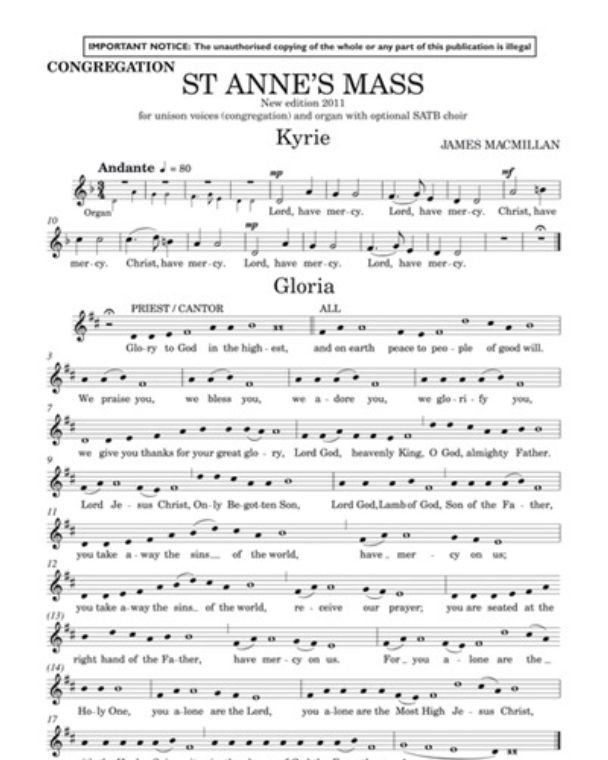 St. Anne's Mass — 詹姆斯·麦克米伦