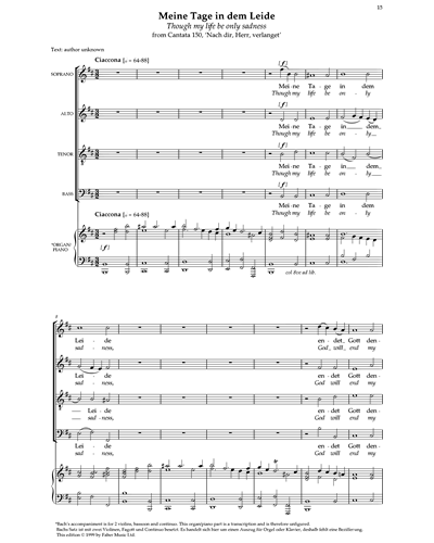 Meine Tage in dem Leide (from 'Great Sacred Choruses') — 巴赫