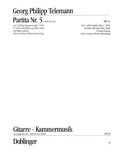 Partita No. 5 in E minor — 泰勒曼