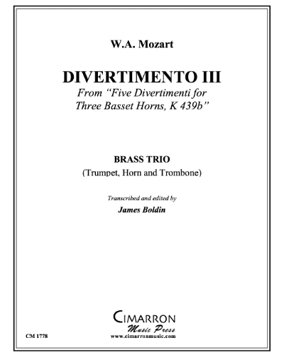 Divertimento III (from '5 Divertimenti, K. 439b') — 莫扎特