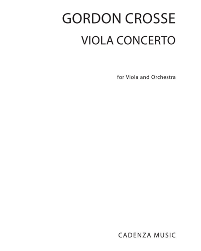 Concerto for Viola and Orchestra — Gordon Crosse