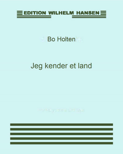 Jeg kender et land — Bo Holten