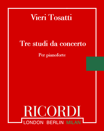 Tre studi da concerto — Vieri Tosatti