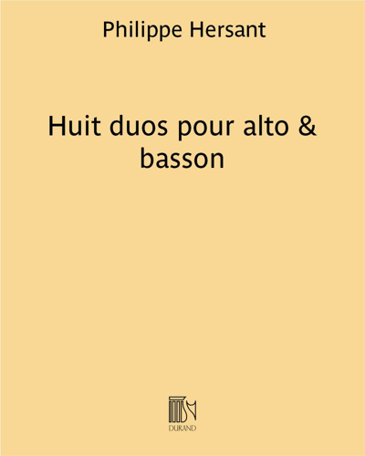 Eight Duos for Viola and Bassoon — Philippe Hersant