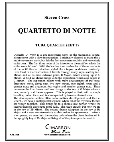 Quartetto di Notte — Steven Cross