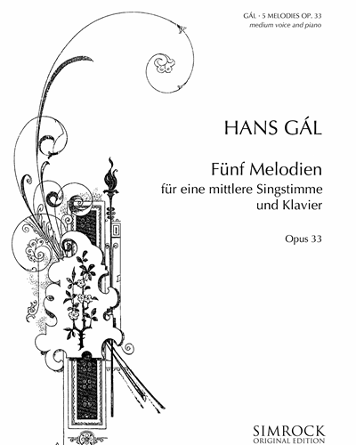 Five Songs, op. 33 — Hans Gál