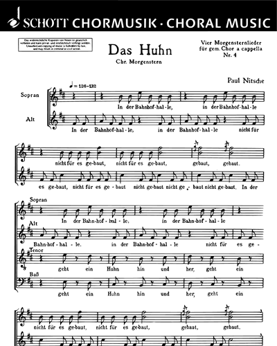 Vier Morgensternlieder — Paul Nitsche