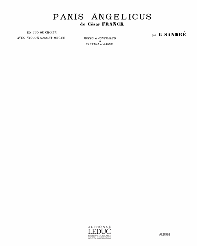 Panis Angelicus No. 12 in F — 弗兰克