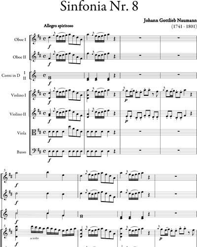 Symphony No. 8 in D major — Johann Gottlieb Naumann