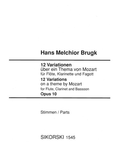 Twelve Variations on a Theme by Mozart, op. 10 — Hans Melchior Brugk