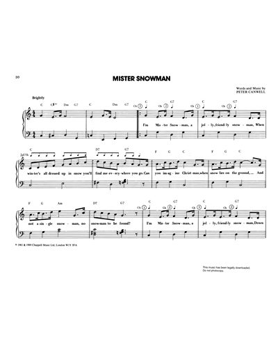 Mister Snowman — Peter Canwell