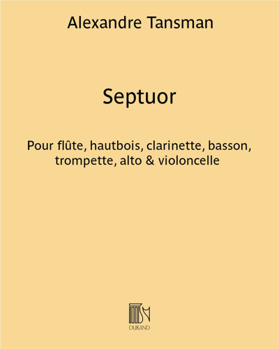 Septuor — Alexandre Tansman