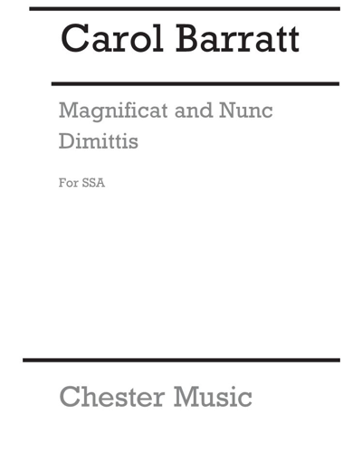 Magnificat and Nunc dimittis — Carol Barratt