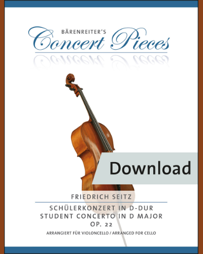 Student Concerto in D major, op. 22 — Friedrich Seitz