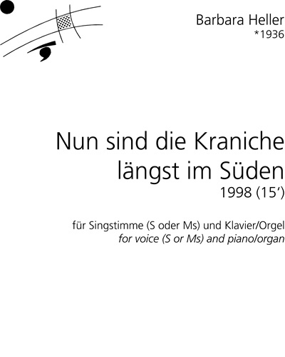 Nun sind die Kraniche längst im Süden — Barbara Heller
