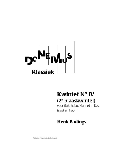Quintet No. 4 — Henk Badings