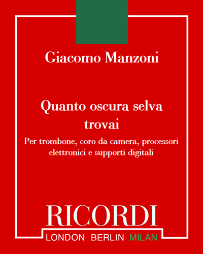 Quanto oscura selva trovai — 贾科莫·曼佐尼