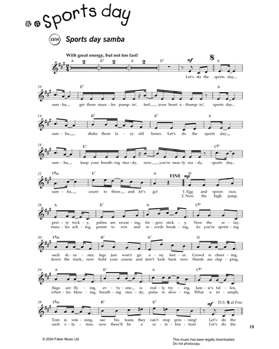 Sports Day Samba — Lin Marsh