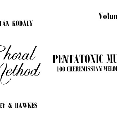 Pentatonic Music, Vol. 3 — 柯达伊