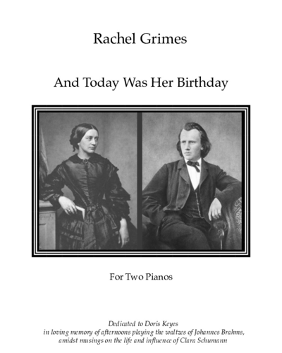And Today Was Her Birthday — Rachel Grimes
