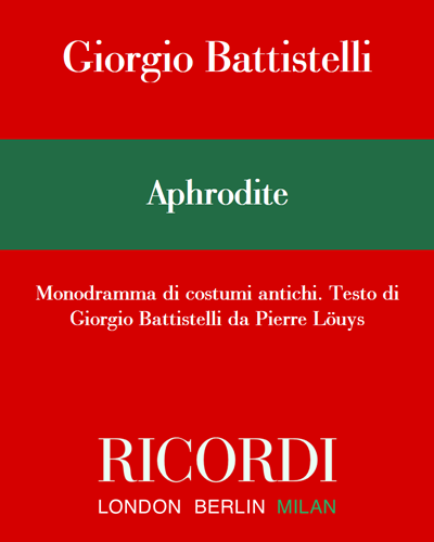 Aphrodite — Giorgio Battistelli