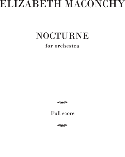 Nocturne for Orchestra — 伊丽莎白·麦康基