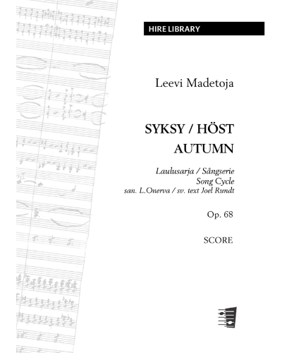 Syksy-Höst, op. 68 — 莱维·马代托亚
