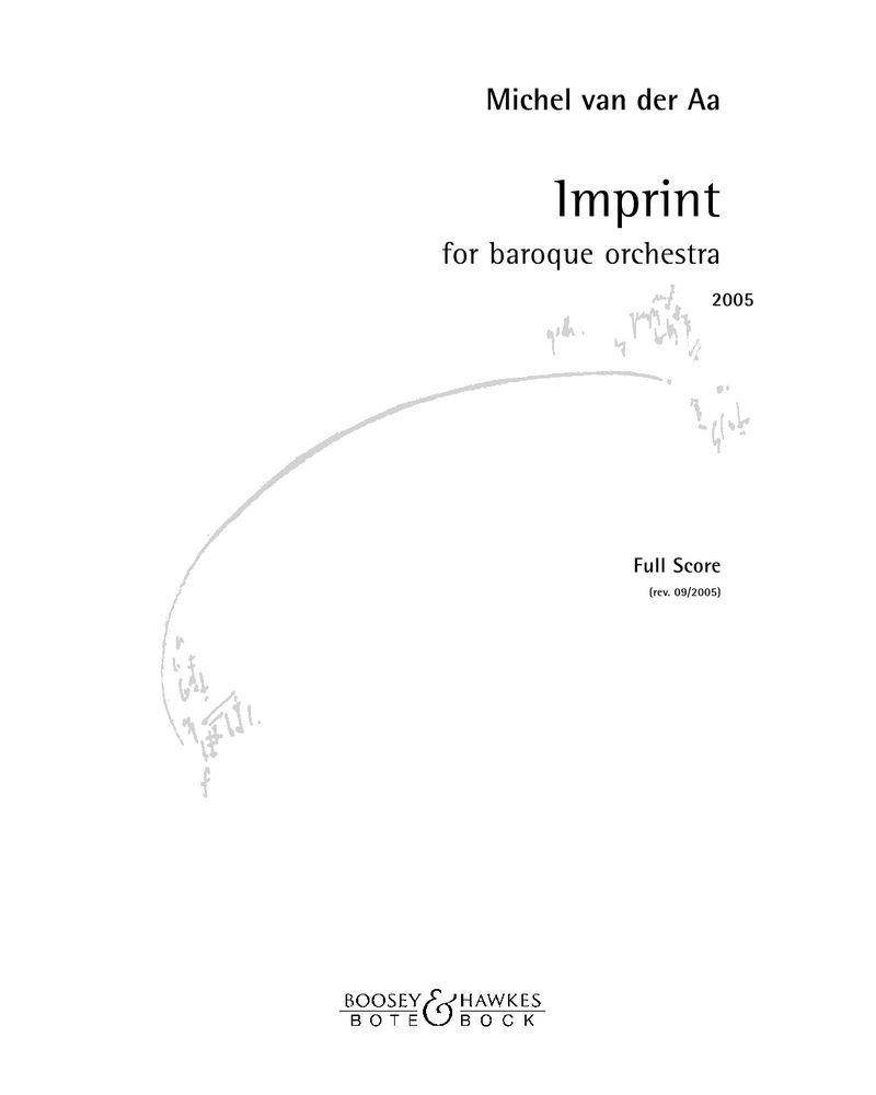 Imprint — Michel van der Aa