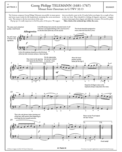 Minuet (from Overture in G) — 泰勒曼