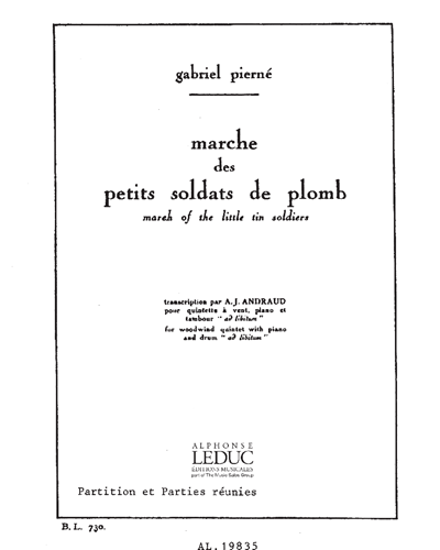 Marche des Petits Soldats de Plomb, op. 14 no. 6 — 加布里埃尔·皮埃尔内