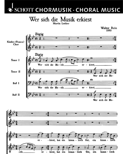 Wer sich die Musik erkiest — Walter Rein