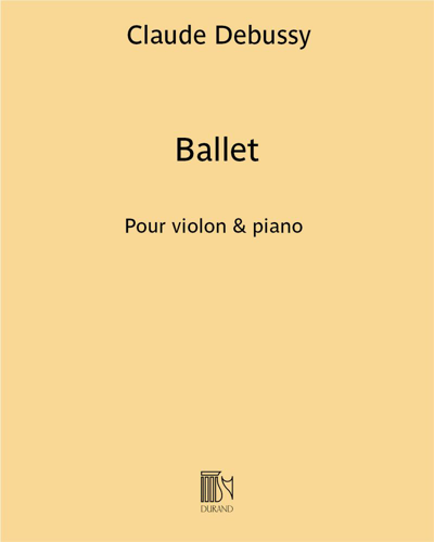 Ballet (Extract from 'Petite Suite for Four Hands') — Claude Debussy