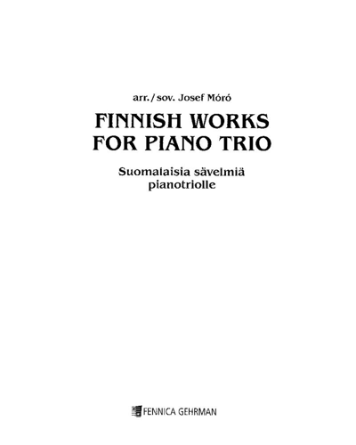 Finnish Works for Piano Trio — Josef Moro