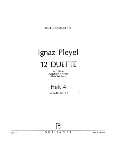 12 Duets, Book 4 — Ignaz Joseph Pleyel