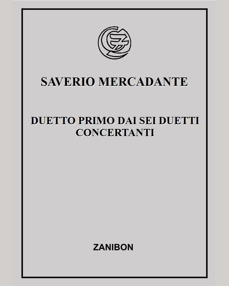 Duetto primo dai sei duetti concertanti — Saverio Mercadante
