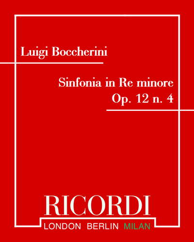Symphony in D minor, op. 12 No. 4 — 博凯里尼