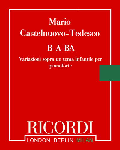 B-a-ba, op. 57 — Mario Castelnuovo-Tedesco