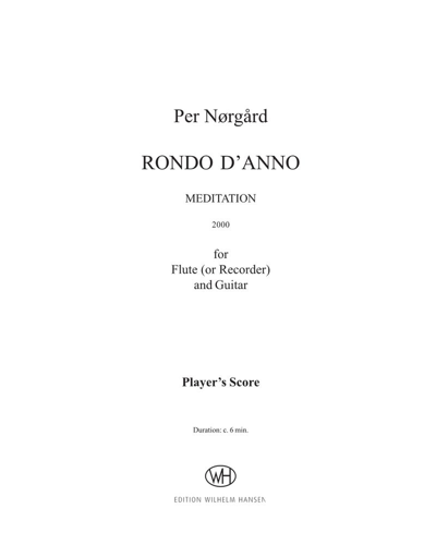 Rondo d'Anno: Meditation — 佩尔·诺高