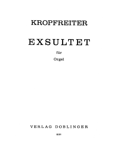 Exsultet — Augustinus Franz Kropfreiter