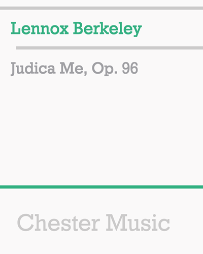 Judica Me, op. 96 — Lennox Berkeley