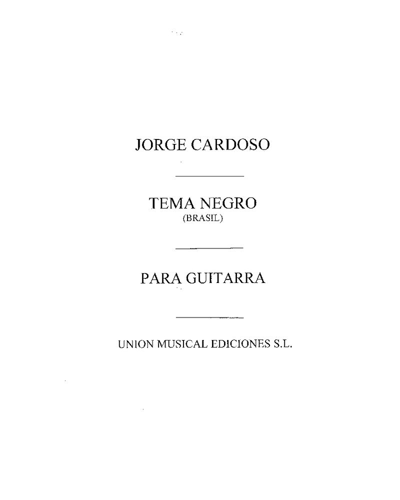 Tema negro (Brasil) — Jorge Cardoso